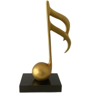 Bronzeskulptur "16tel-Note"