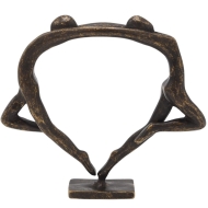 Bronzeskulptur "Tanzendes Ballettpaar" - modern, mini