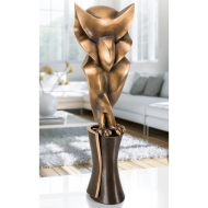 Beispielansicht der Bronzeskulptur "Eule"