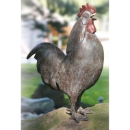 Edition Strassacker Bronzeskulptur "Hahn" von Theophil Steinbrenner