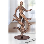 Beispielansicht der Bronzeskulptur "Da lang"