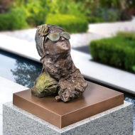 Beispielansicht der Bronzeskulptur "Sternensucher I"