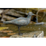 Edition Strassacker Bronzeskulptur "Wasserläufer, wachsam"