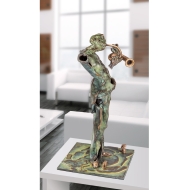 Beispielansicht der Bronzefigur "Straßenmusikant"