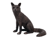 Sitzender Fuchs aus Bronze
