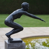 Bronzefigur "Schwimmer David"