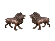 Bronzeskulptur "Zwei Portal-Löwen"