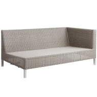 Cane-line Connect Dining Lounge 2-Sitzer Modulsofa, links