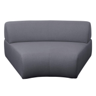 Cane-line Mellow Sofa Mittelmodul in grau