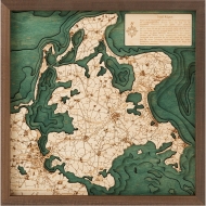 Cutting Brothers 3D-Holzkarte "Rügen" - Größe S