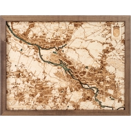 Cutting Brothers 3D-Holz-Wandkarte "Chiemsee" - Größe S