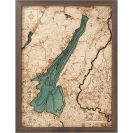 Cutting Brothers 3D-Holz-Wandkarte "Gardasee" - Größe L