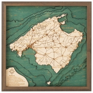 Cutting Brothers 3D-Holzkarte "Mallorca" - Größe S