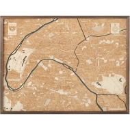 Cutting Brothers 3D-Holzkarte "Paris"
