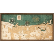 Cutting Brothers 3D-Holz-Wandkarte "Dubai"