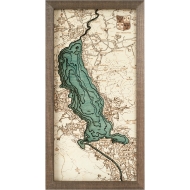 Cutting Brothers 3D-Holz-Wandkarte "Tegernsee" - Größe S