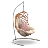 DEDON KIDA Hängesessel inkl. Ständer + Seil glow touch