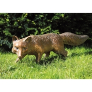 Edition Strassacker Bronzeskulptur "Fuchs schleichend"