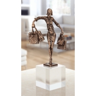 Bronzeskulptur moderne Frau