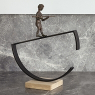 Bronzeskulptur "Balance" von Freddy De Waele