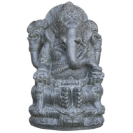Sitzender Ganesha aus Steinguss, 70cm