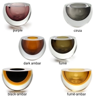 Glasschale "Drop Flat" von Seguso