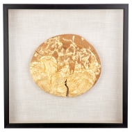 Wandobjekt "Gold-Scheibe"