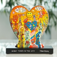 Goebel Skulptur "Heart time in the City" von James Rizzi