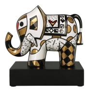 Goebel Skulptur "Golden Great India 2" von Romero Britto