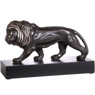 Goebel Skulptur "Anthrazit-Platin Löwe"