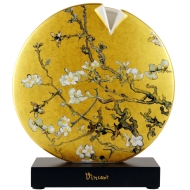 Goebel Diskusvase "Mandelbaum Gold", klein von Vincent van Gogh
