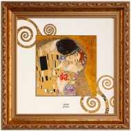 Goebel Wandbild "Der Kuss", klein, von Gustav Klimt - limitiert