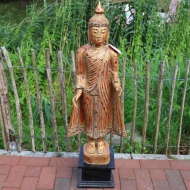 Varada-Mudra Buddhafigur - Holz - 110cm
