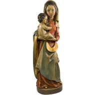 Holzskulptur "Madonna mit Jesuskind im Arm"