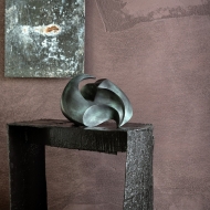 Bronzeskulptur "Fluid complexity" von Kris Demuelenaere