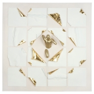 Wandbild "Athlet" mit 3D Skulptur