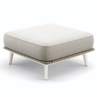 DEDON MBARQ Hocker in pepper inkl. Kissen