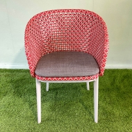 DEDON MBRACE Armlehnstuhl Aluminium in spice inkl. Sitzkissen - Ausstellungsstück