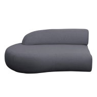 Cane-line Mellow Sofamodul kurze Rückenlehne, rechts in grau