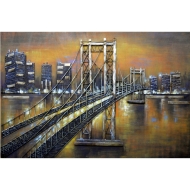 Metall - Wandbild "Brooklyn Bridge"