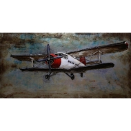 Metall - Wandbild "Propeller-Flugzeug"
