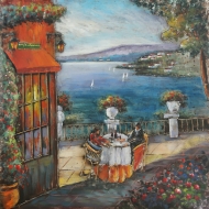 Metall - Wandbild "Meeresblick"