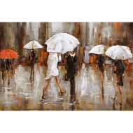 Metall - Wandbild "Stadtleben"