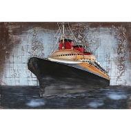 Metall - Wandbild "Kreuzfahrtschiff"