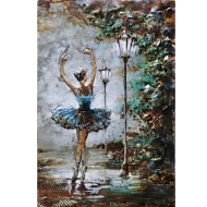 Ballerina Tanz aus Metall