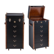 Kofferschrank in schwarz MF159