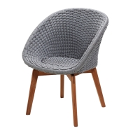 Cane-line Peacock Sessel in hellgrau - Ausstellungsstück