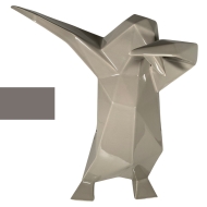 Bosa Skulptur "Dab Pinguin" von Vittorio Gennari-30. Warmes Grau, Glänzend
