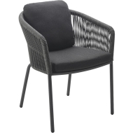 Solpuri Loop Dining Sessel inkl. Kissen eckig