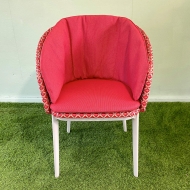 DEDON MBRACE Armlehnstuhl Aluminium in spice inkl. Sitz-/Rückenkissen - Ausstellungsstück